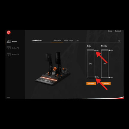 Asetek Sim Racing Forte S Series Brake & Throttle