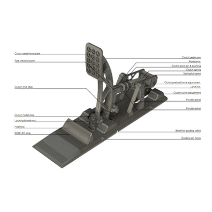Asetek Sim Racing Invicta Clutch Pedal