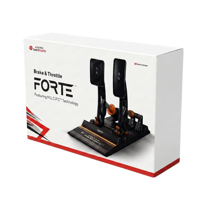 Asetek Sim Racing Forte Brake & Throttle Pedal Set