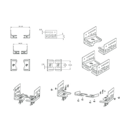Asetek Sim Racing Wheelbase Mount With Tilt - Fully Adjustable