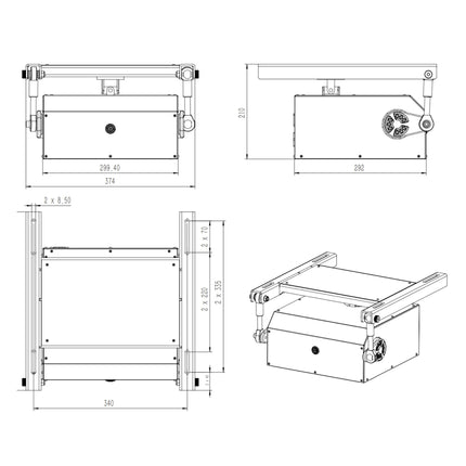 DX Winner 2 - 2DOF Force Feedback Motion Simulator for Sim Car Racing & Flight
