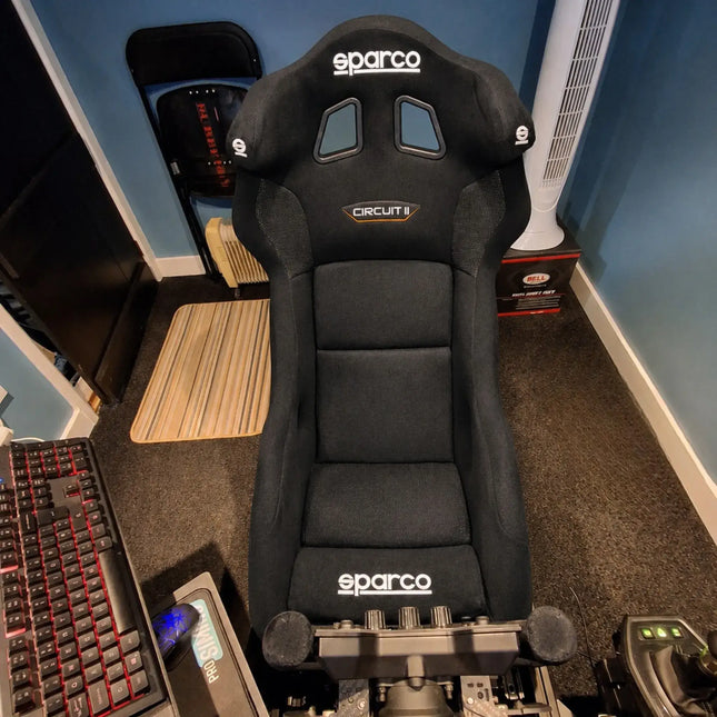 Sparco Circuit II QRT Sim Racing Seat Ultralight Fiberglass Black