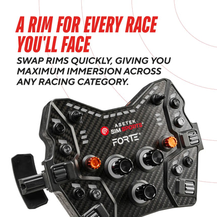 Asetek Forte GT Button Box Black Aluminum