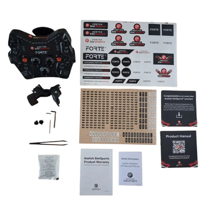 Asetek Forte GT Button Box Black Aluminum