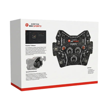 Asetek Forte GT Button Box Black Aluminum