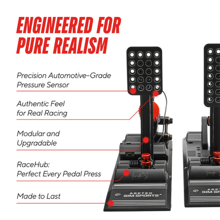 Asetek Sim Racing Invicta S-Series THORP II Pedalset