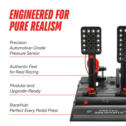 Asetek Sim Racing Invicta THORP II Pedalset